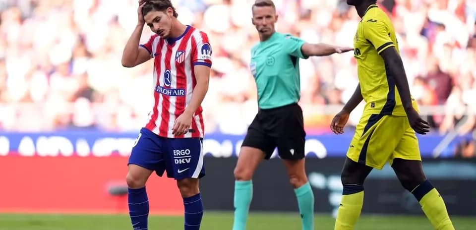 Jugador de Atlético de Madrid decepcionado tras falta