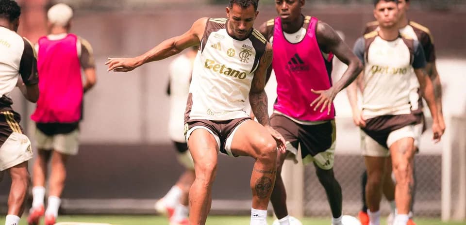 Entrenamiento del Flamengo antes del partido