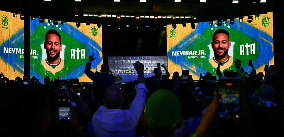 Presentación de Neymar Jr. en evento público