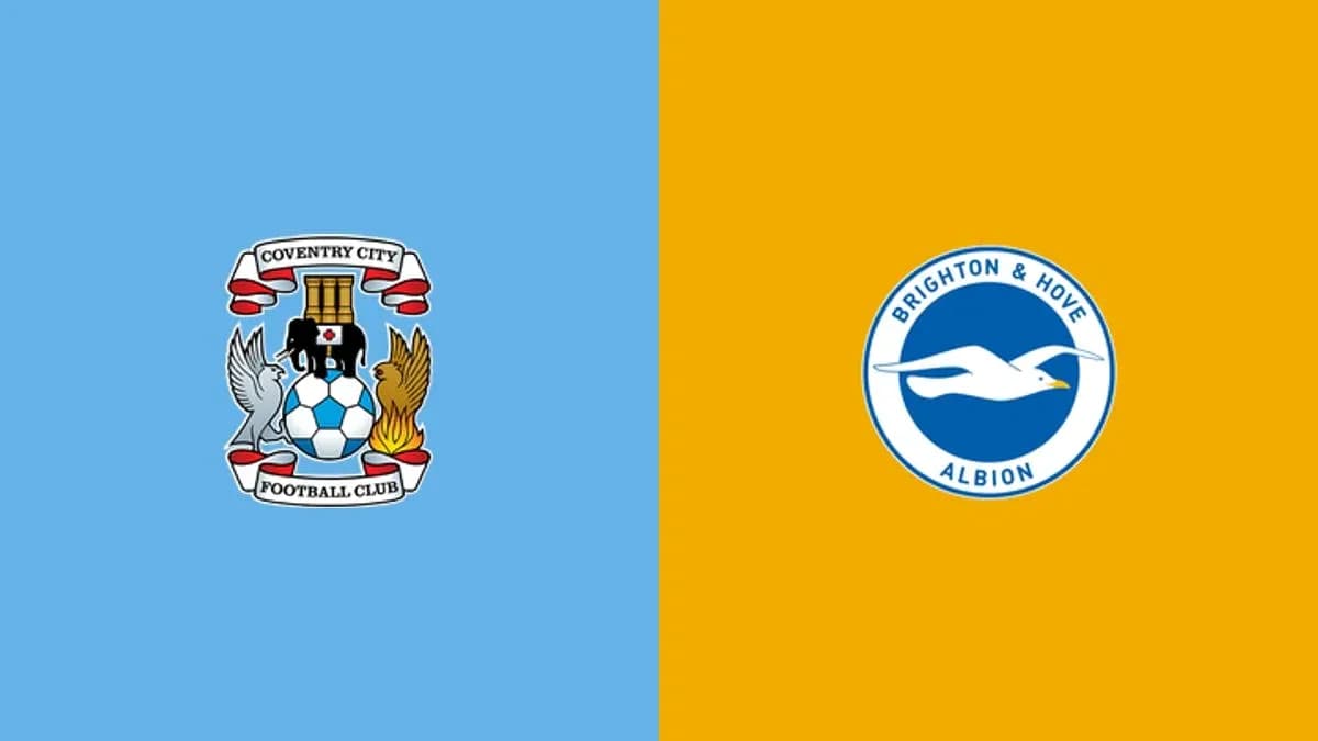 Logos de Coventry City y Brighton & Hove Albion