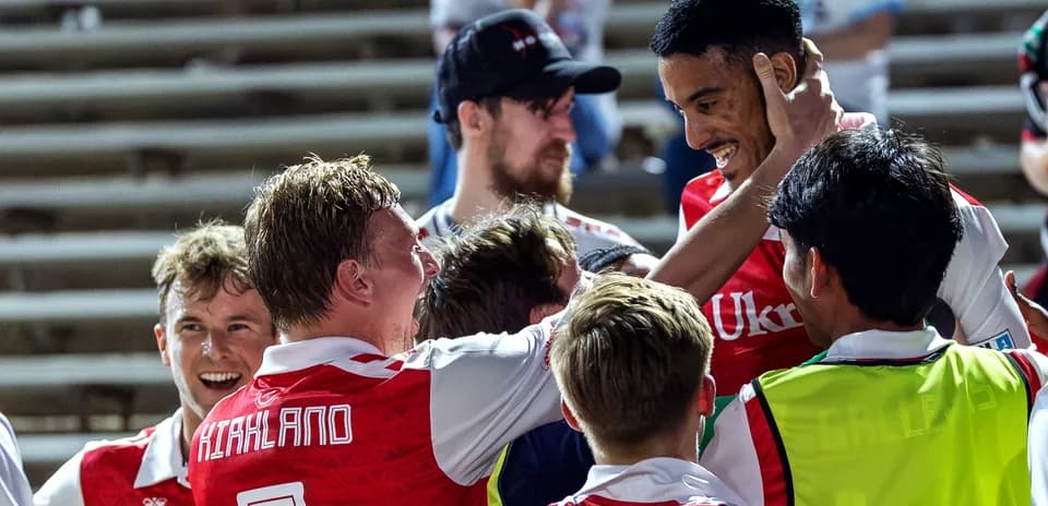 Celebración de jugadores de Loudoun United