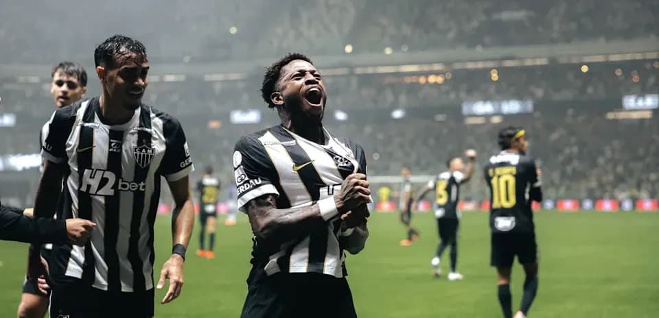 Jugador de Atletico-MG celebrando un gol