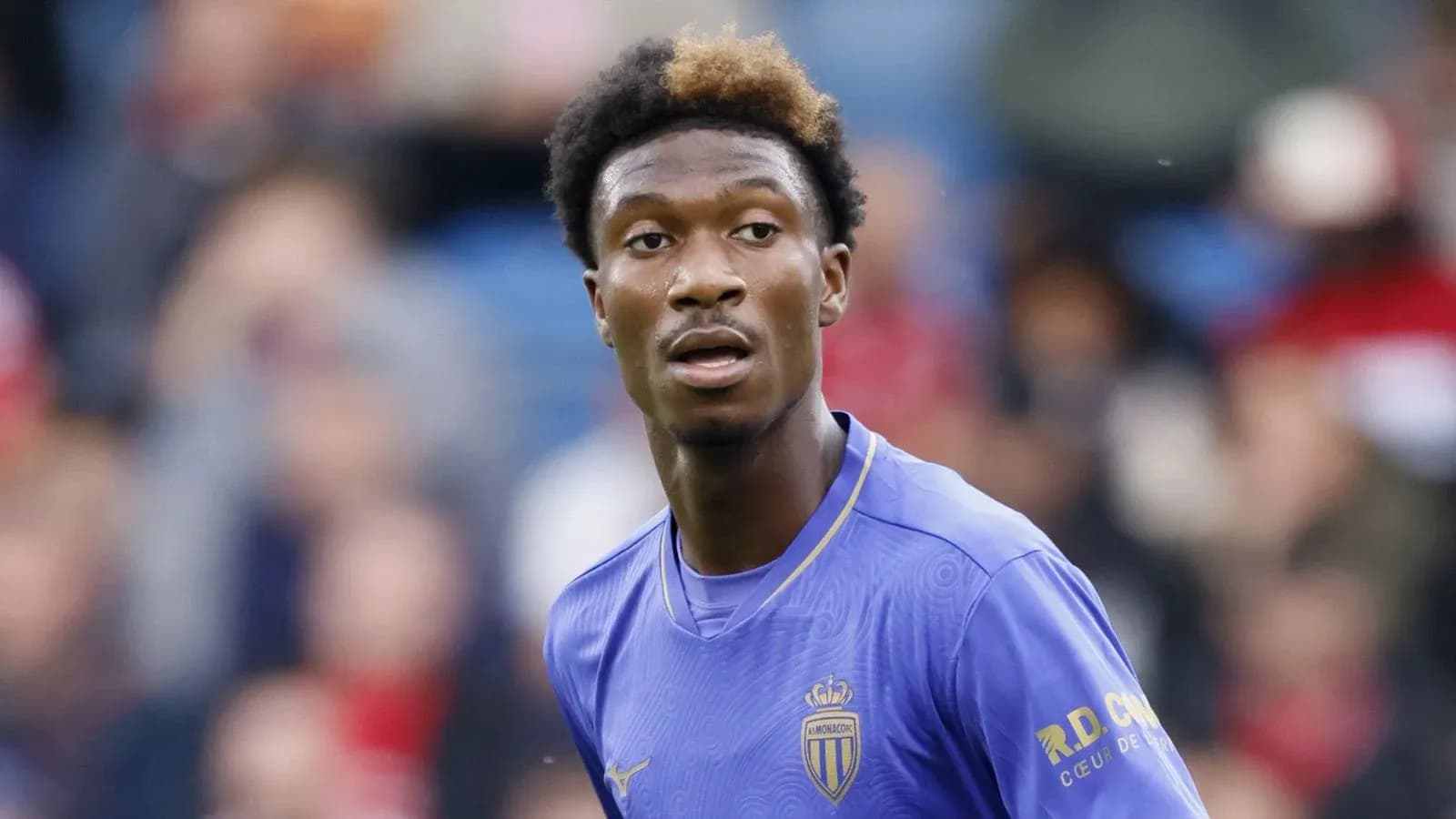 Jugador de AS Monaco en el campo durante el partido