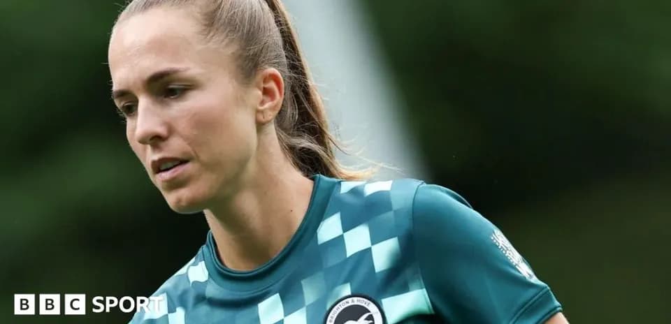 Jugadora de Brighton & Hove Albion en entrenamiento