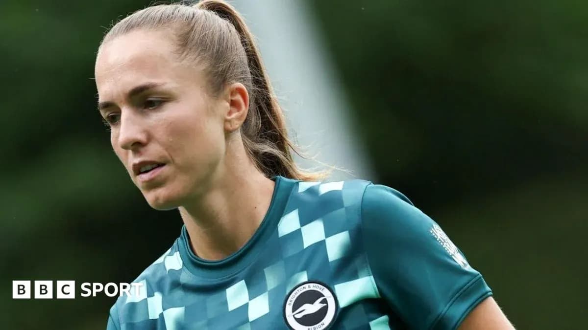 Jugadora de Brighton & Hove Albion en entrenamiento