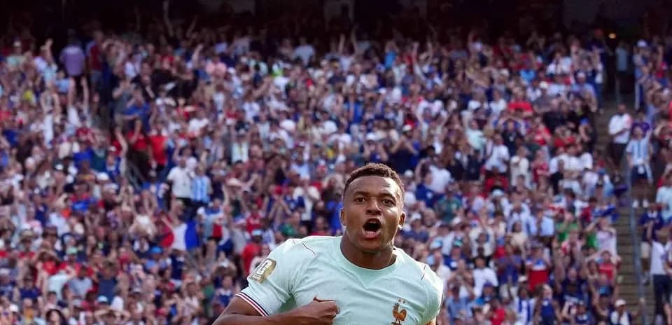 Jugador de Francia celebrando en la Copa Mundial 2026