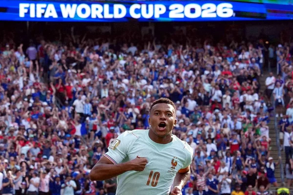 Jugador de Francia celebrando en la Copa Mundial 2026