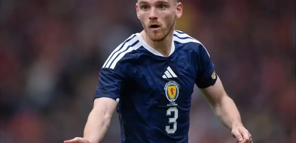 Jugador de Escocia en acción durante un partido