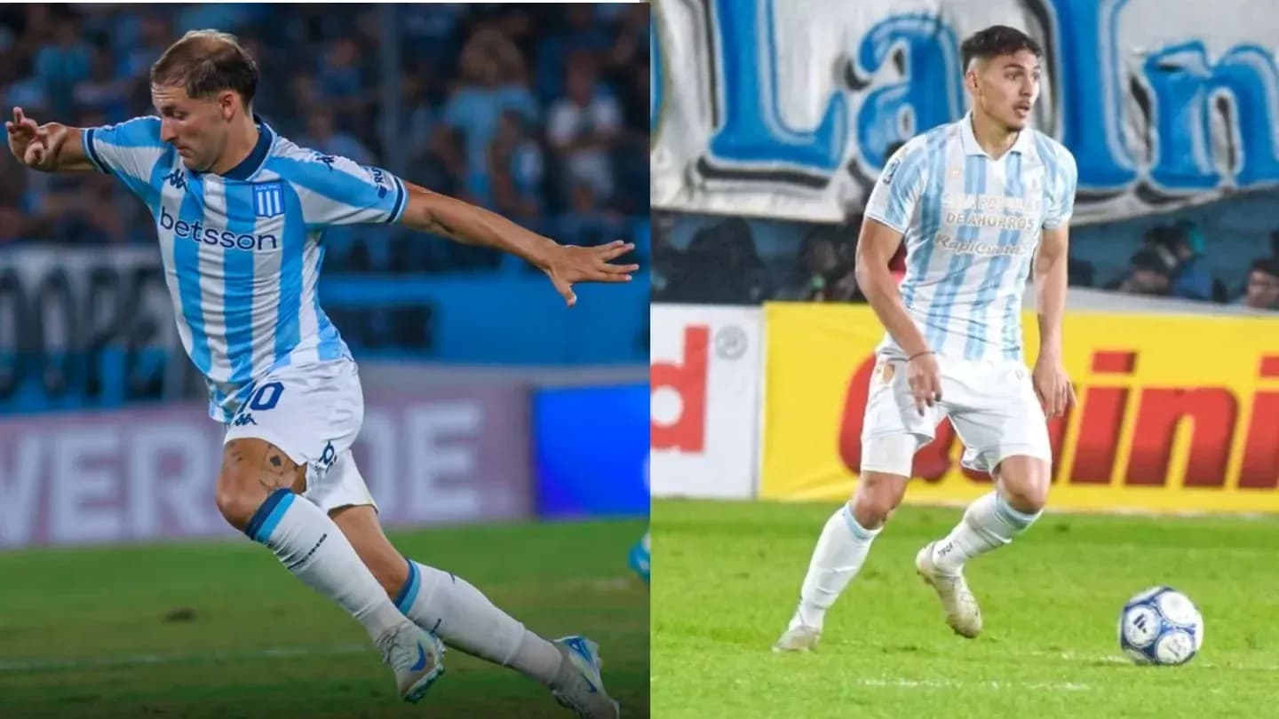 Jugadores de Racing Club durante el partido