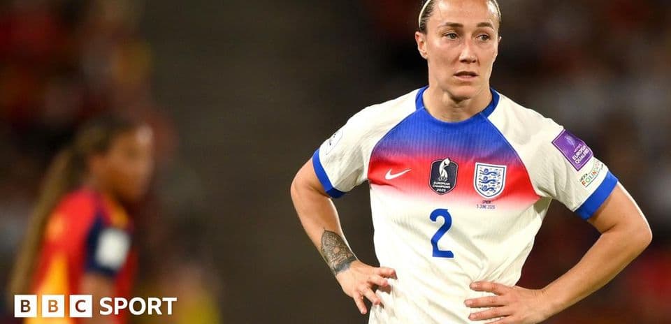 Jugadora de Inglaterra en partido contra España