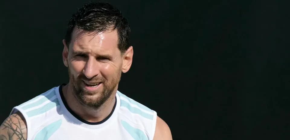 Jugador de Argentina en entrenamiento sonriente