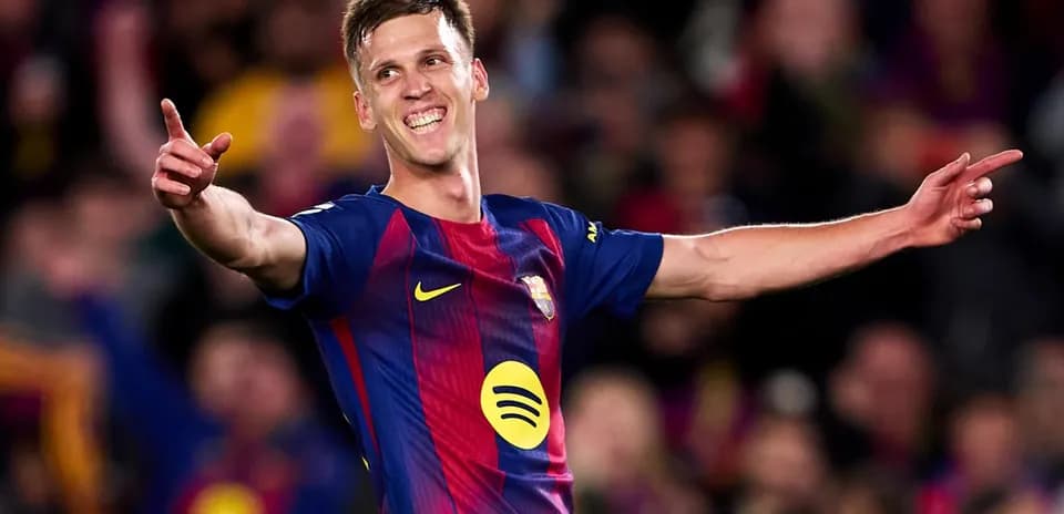 Jugador del Barcelona celebrando un gol