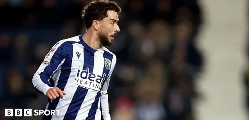 Jugador de West Bromwich Albion en acción durante partido