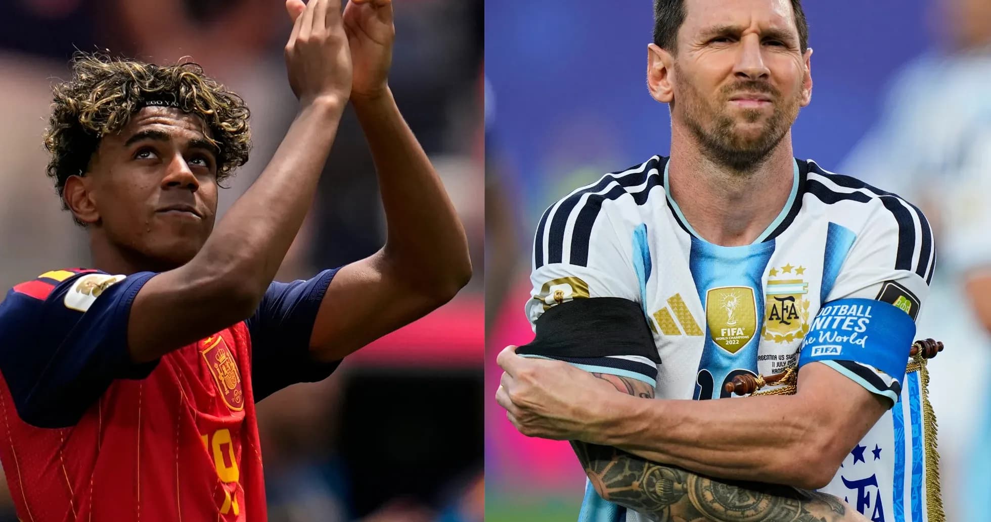 Jugadores de España y Argentina en el Mundial