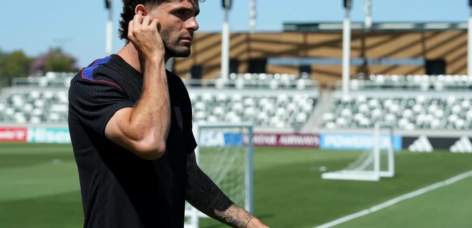 Jugador de EE.UU. en entrenamiento previo al partido