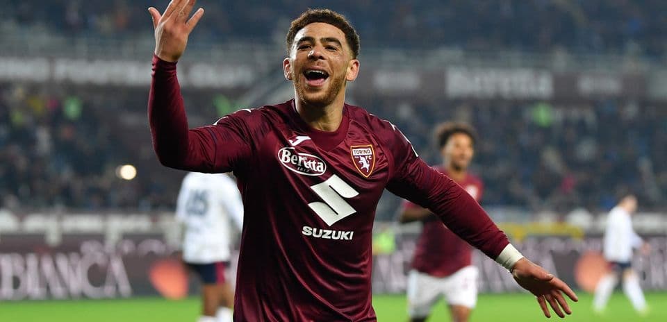 Jugador de Torino celebrando un gol