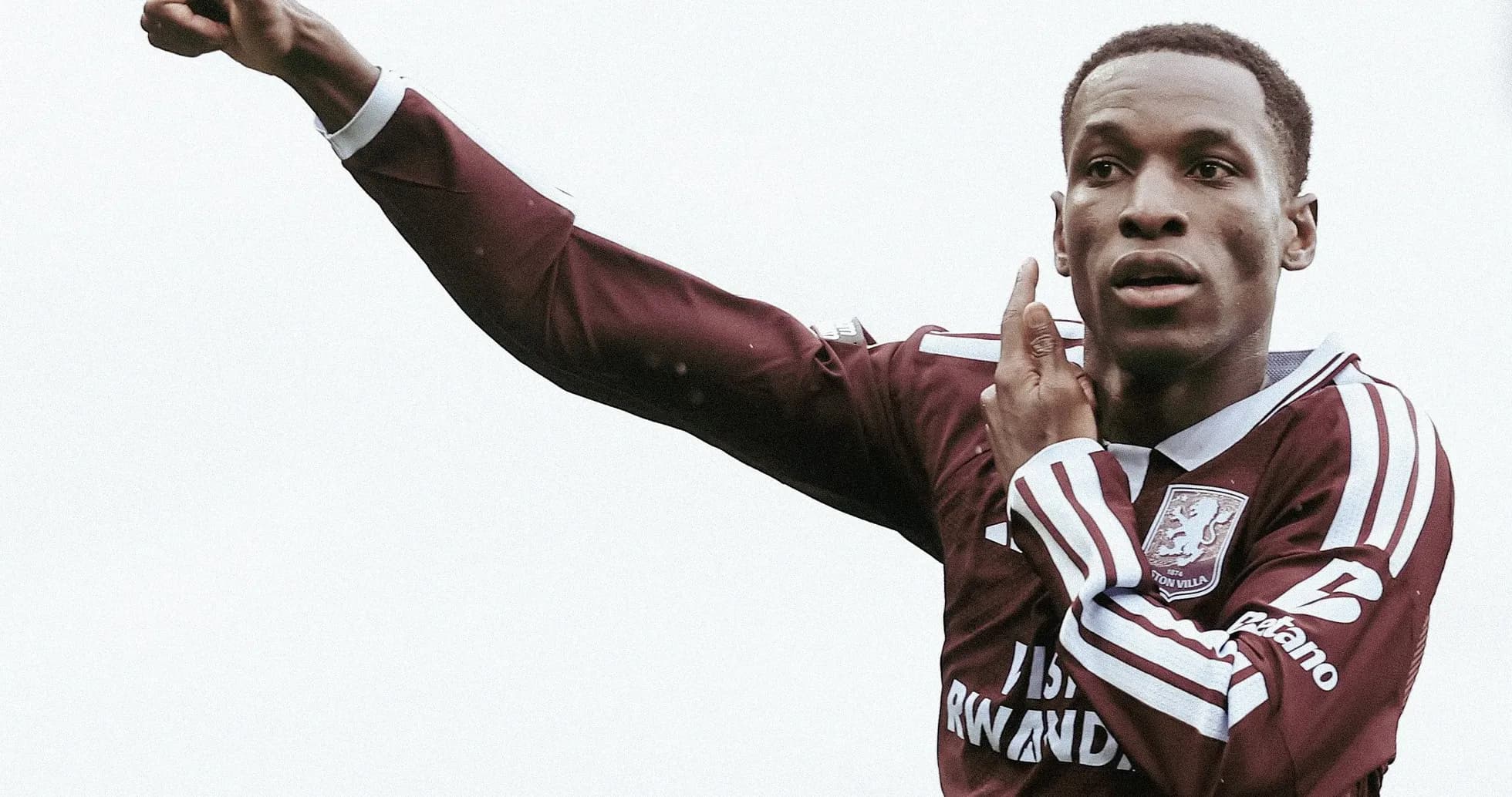 Jugador de Aston Villa celebrando un gol