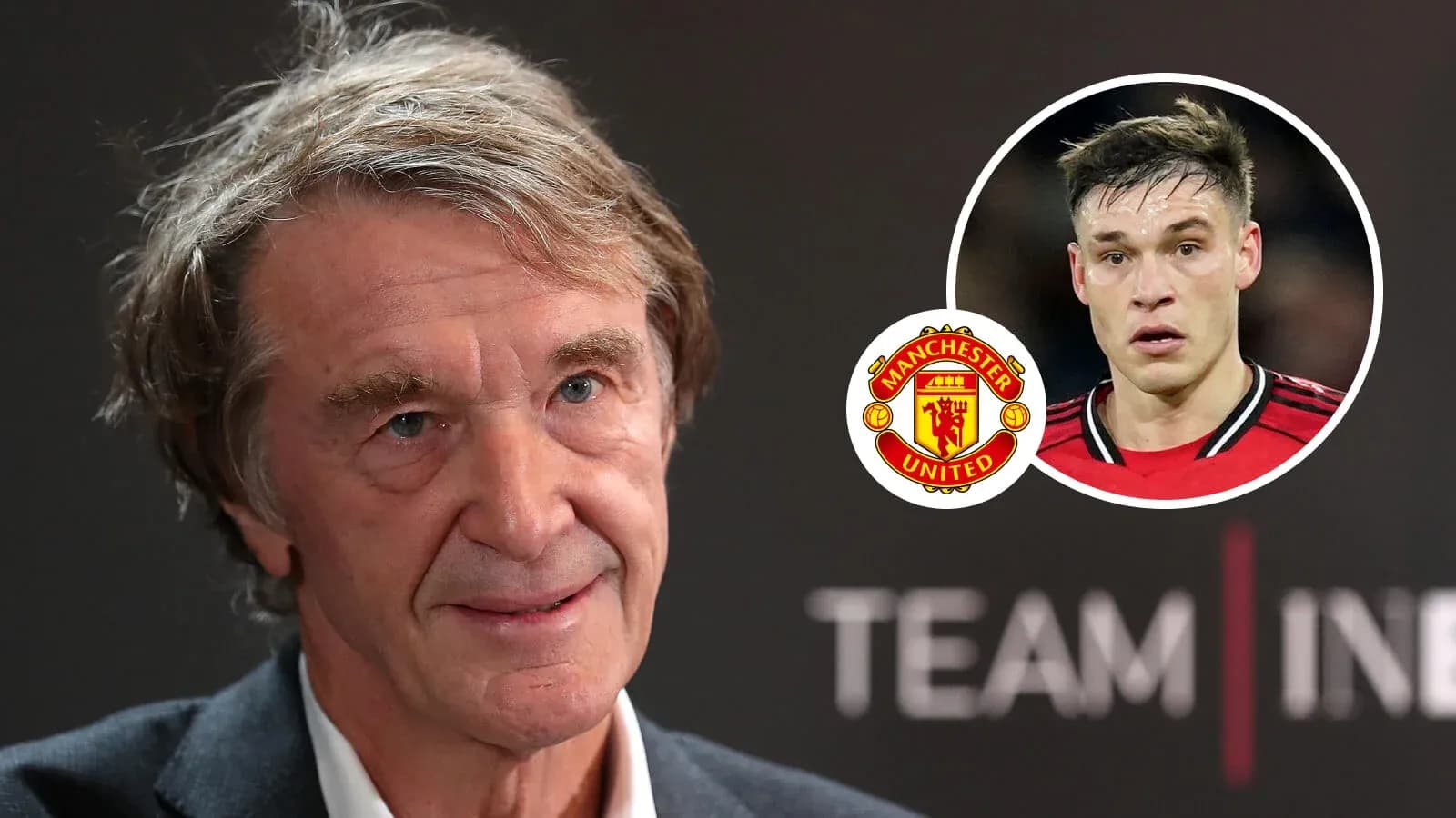 Persona hablando sobre Manchester United en conferencia