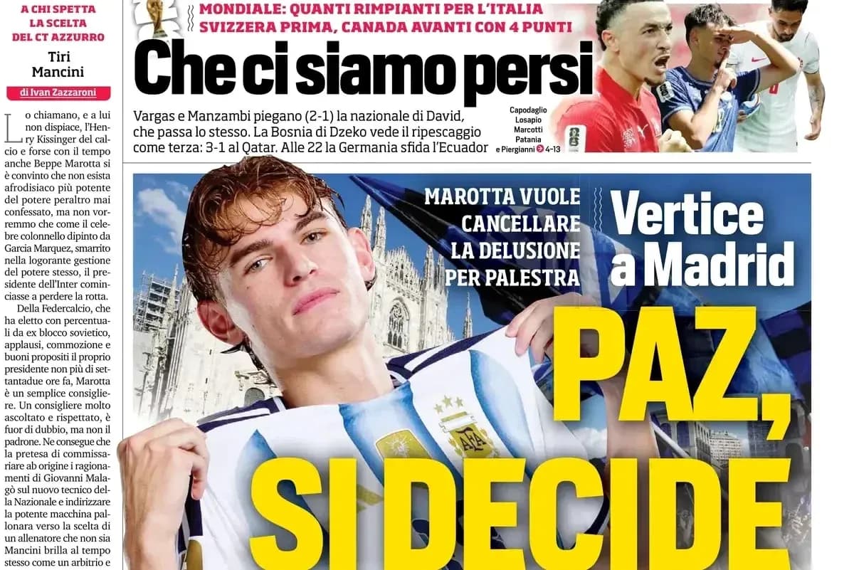 Joven futbolista con camiseta de Argentina en portada