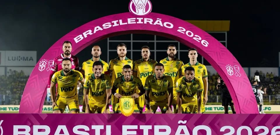 Equipo de Mirassol posando para el Brasilerao 2026