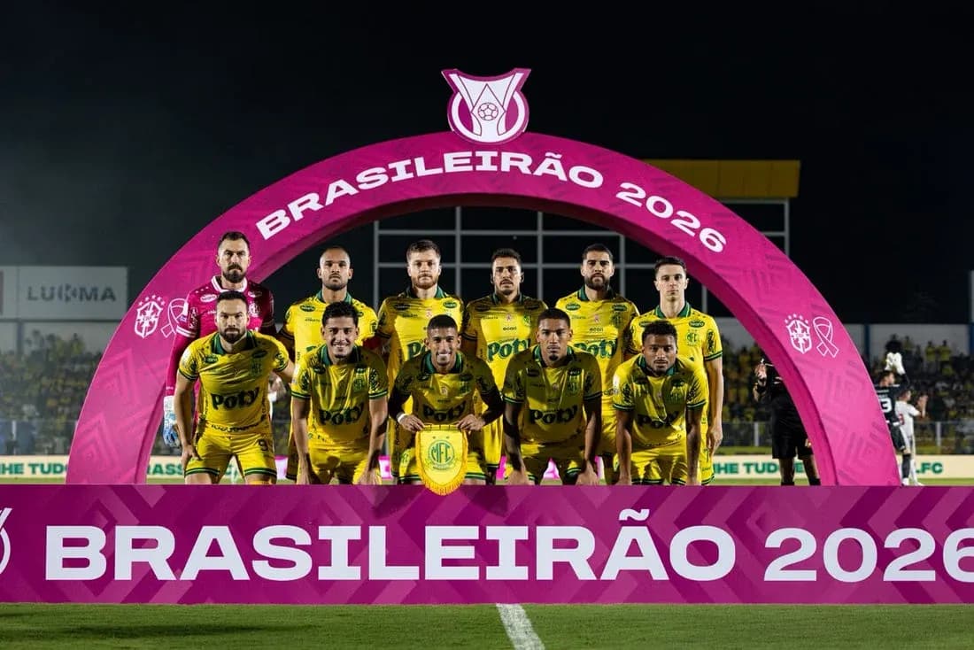 Equipo de Mirassol posando para el Brasilerao 2026