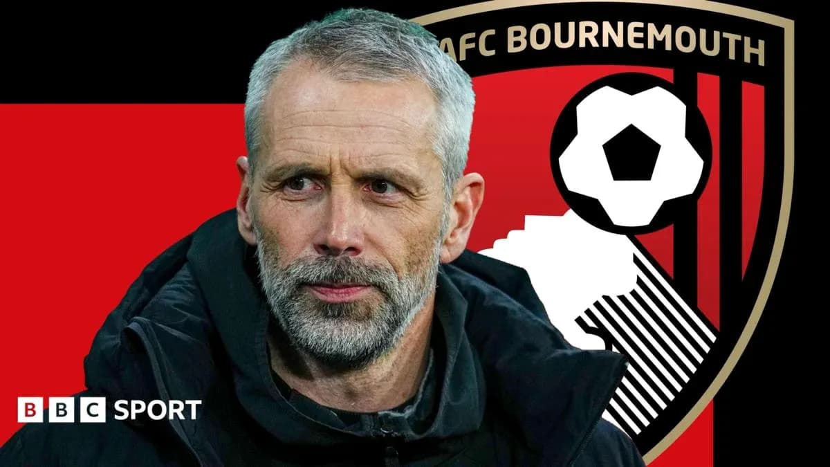 Entrenador de AFC Bournemouth con fondo de club