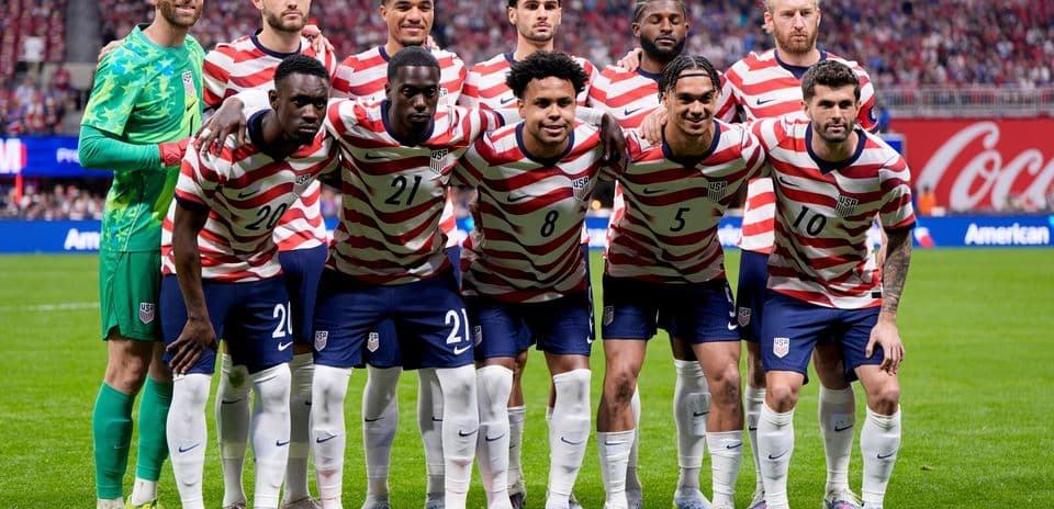 Equipo de Estados Unidos posando para la foto