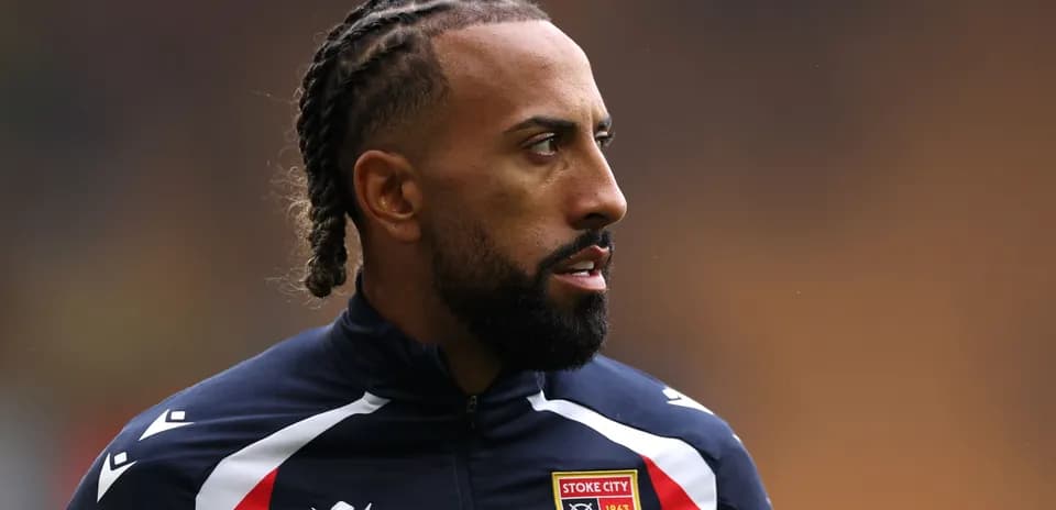Jugador de Stoke City en el campo de juego