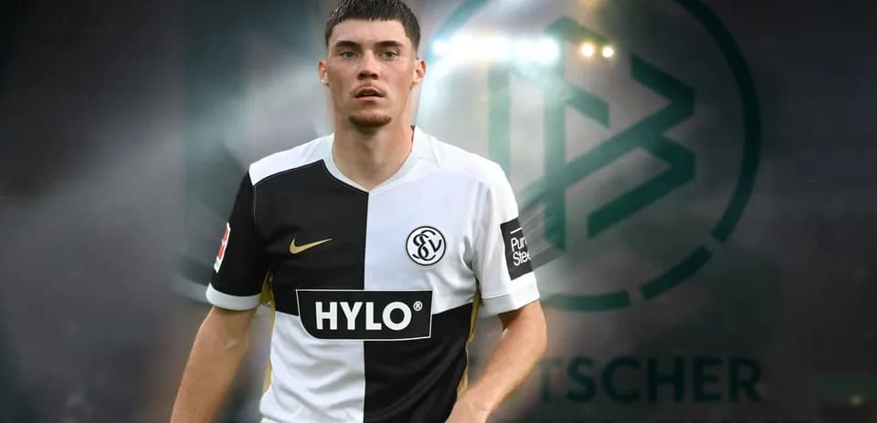 Jugador con camiseta de SV Wehen Wiesbaden en acción