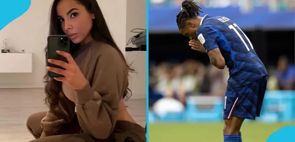 Persona tomando una selfie y futbolista en partido