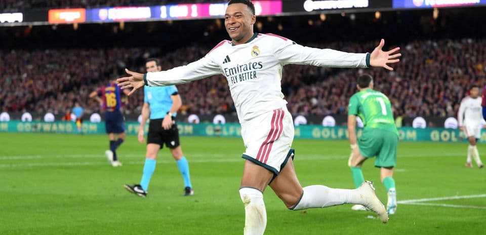 Valoraciones de jugadores del Real Madrid frente al Barcelona: Kylian Mbappé lidera una victoria épica en el Clásico