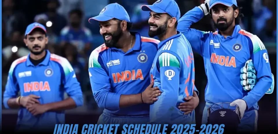 Calendario del Equipo de Cricket de India 2025-26: Partidos, Series y Fechas Clave