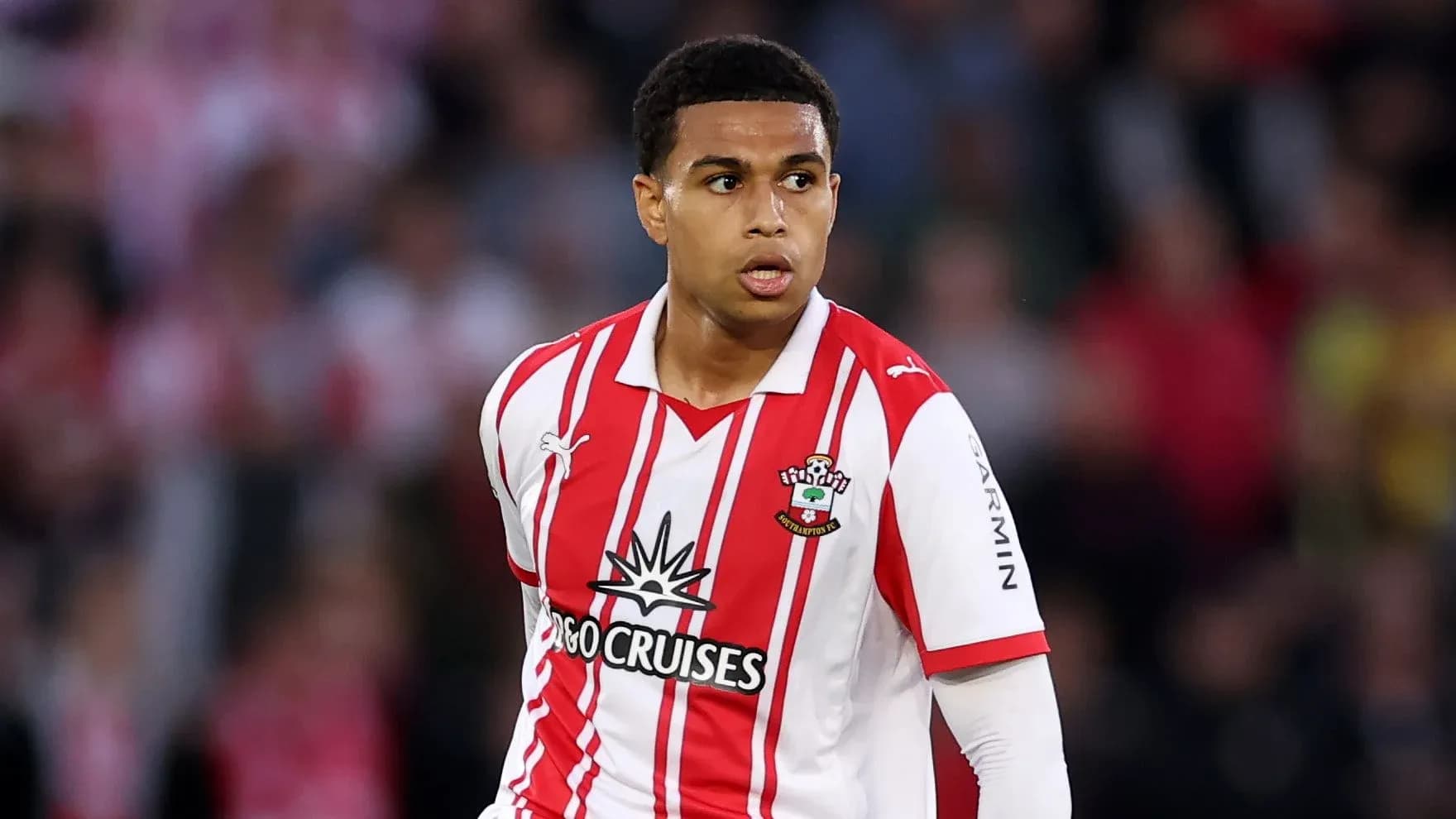 Jugador de Southampton en acción durante un partido Jugador de Southampton en acción durante un partido