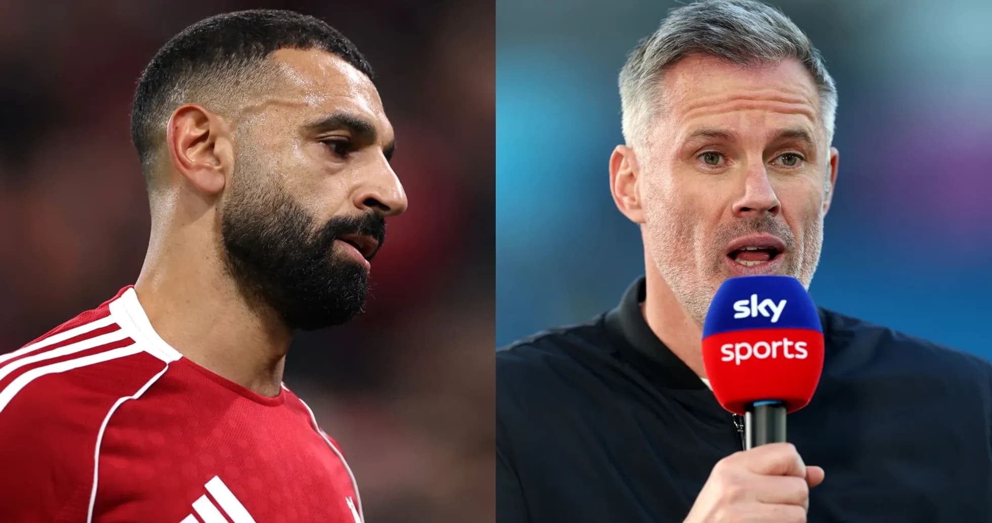 Mohamed Salah y Jamie Carragher en entrevistas Mohamed Salah y Jamie Carragher en entrevistas