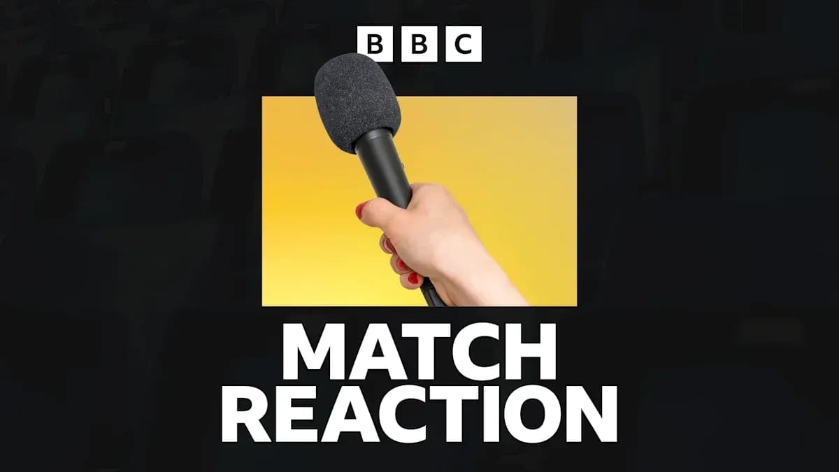 Mic in hand with 'MATCH REACTION' text below Mic in hand with 'MATCH REACTION' text below