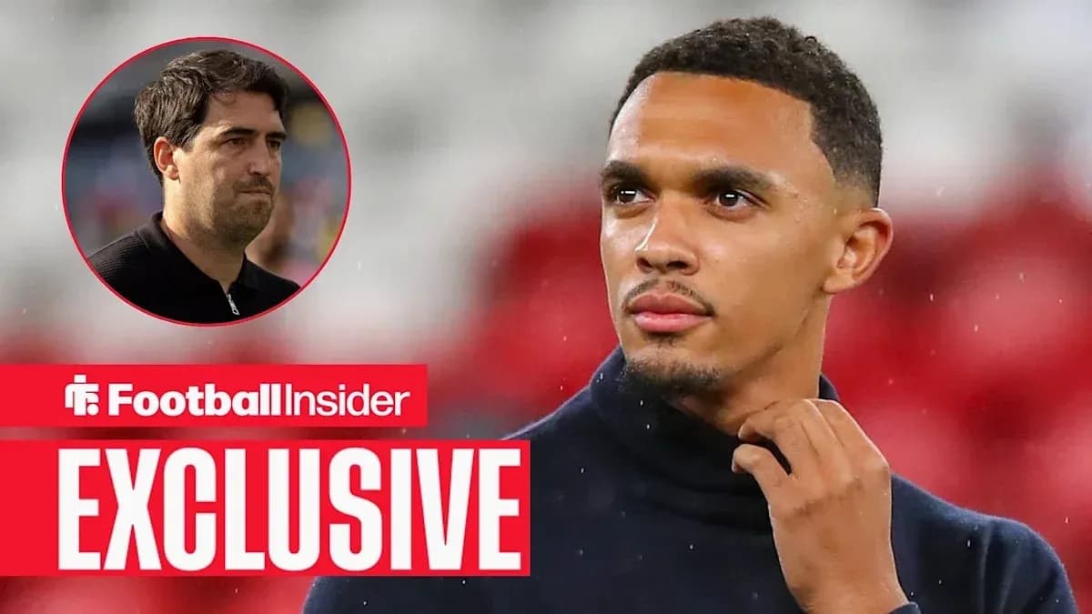 Trent Alexander-Arnold during a press event Trent Alexander-Arnold during a press event