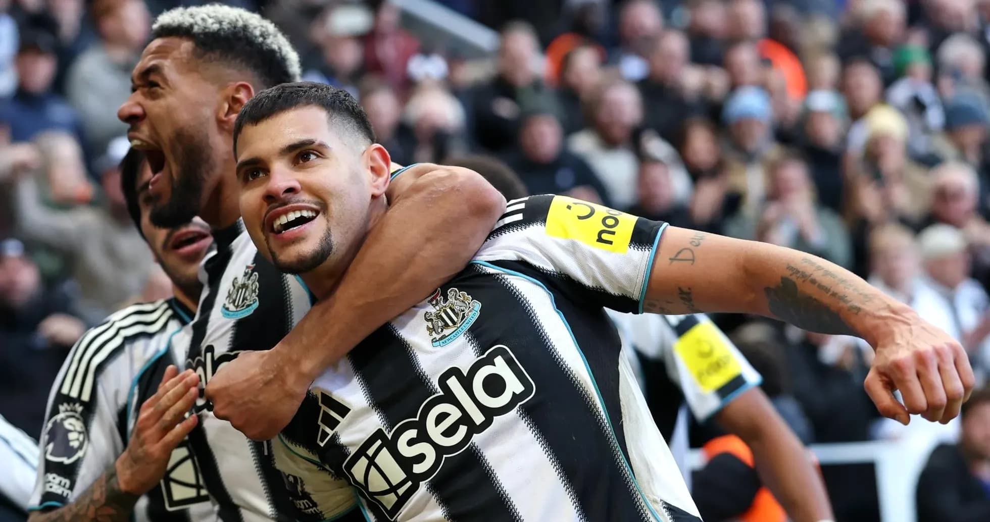 Jugadores del Newcastle celebrando un gol Jugadores del Newcastle celebrando un gol