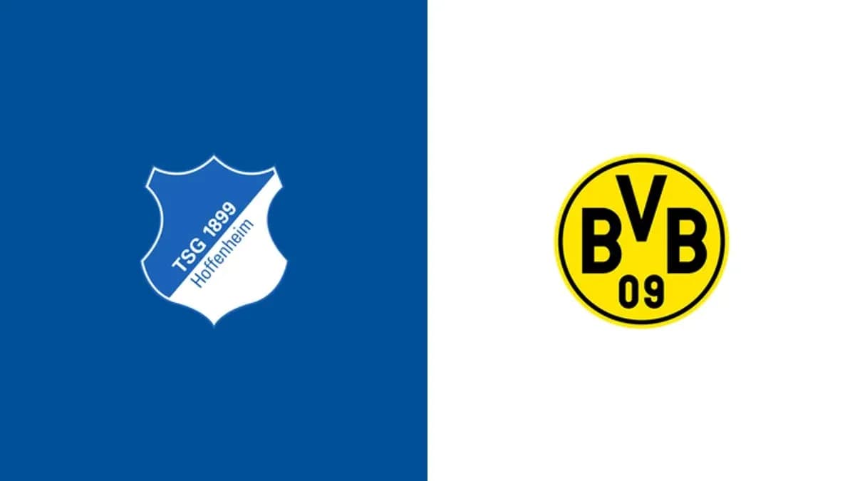 Logos de TSG Hoffenheim y Borussia Dortmund Logos de TSG Hoffenheim y Borussia Dortmund