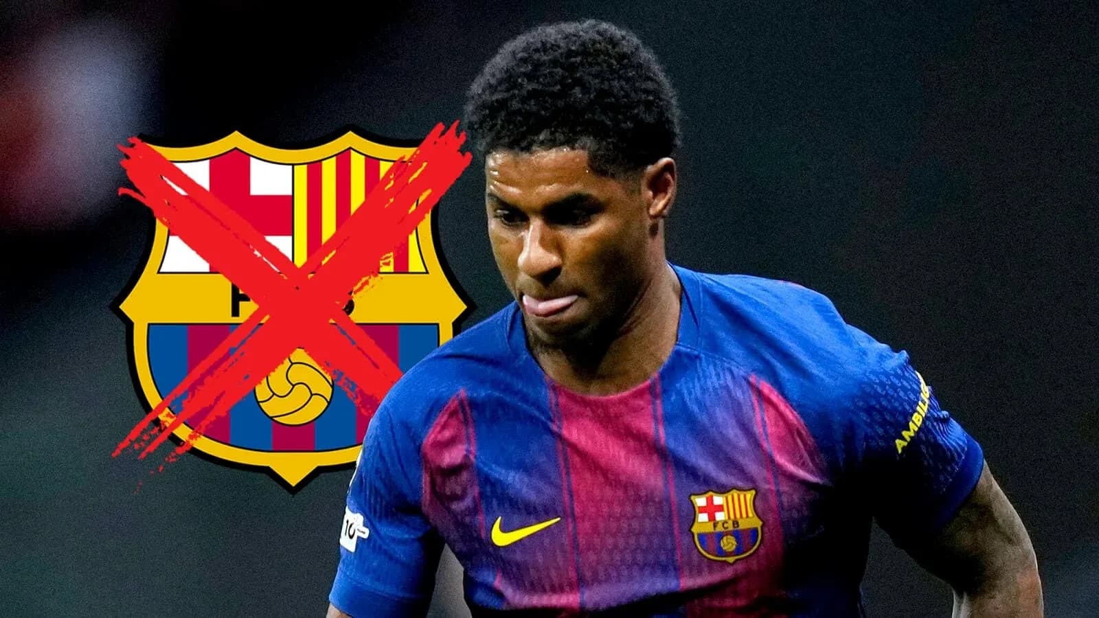 Jugador corriendo con camiseta del Barcelona en el fondo Jugador corriendo con camiseta del Barcelona en el fondo