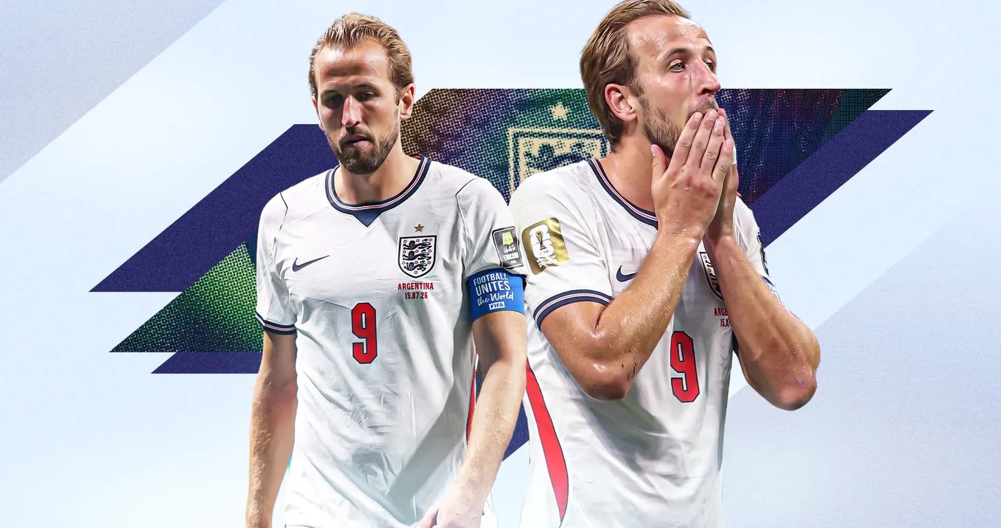 Harry Kane en camiseta de Inglaterra durante el torneo Harry Kane en camiseta de Inglaterra durante el torneo