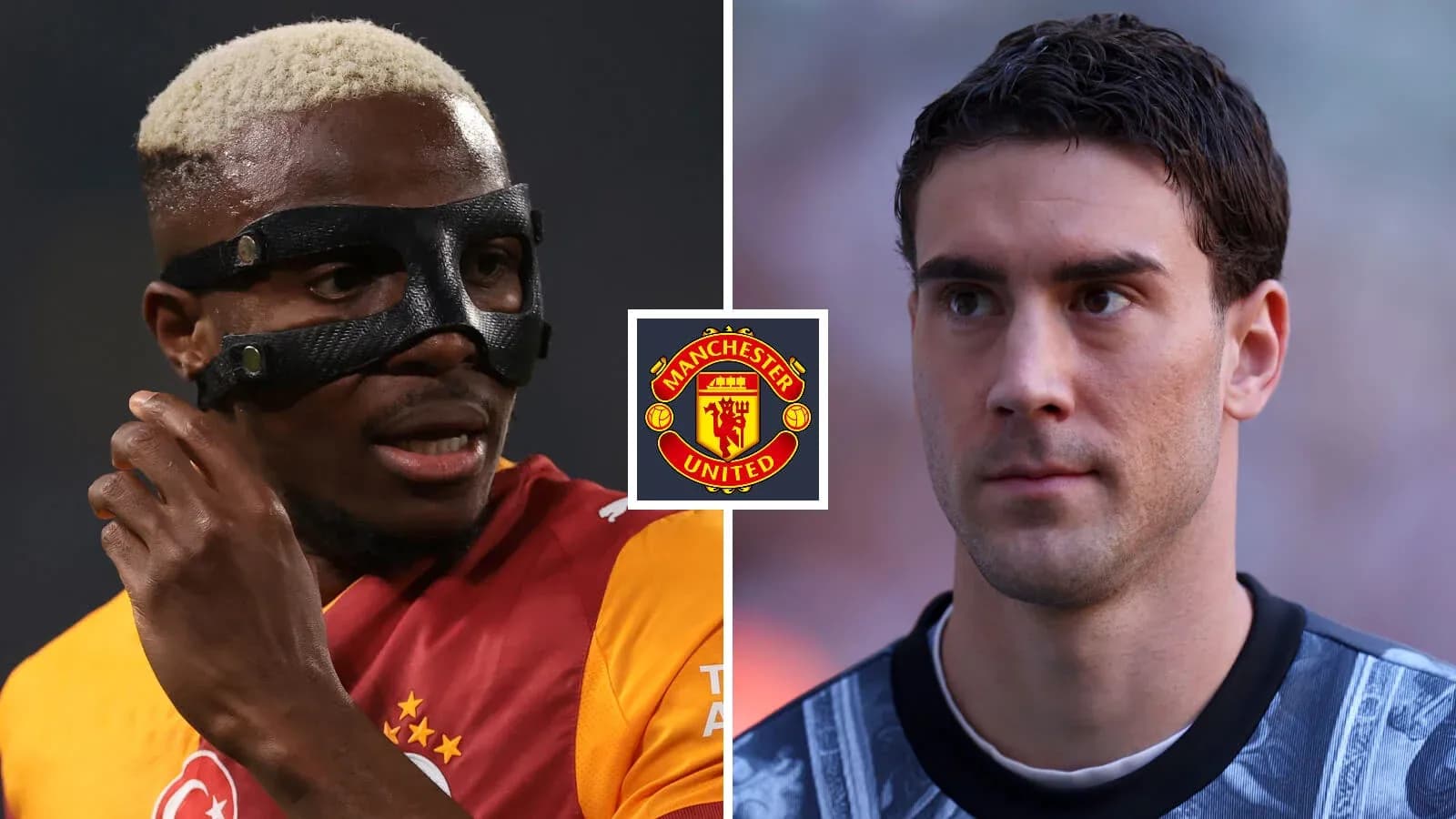 Jugadores de fútbol en acción con logotipo de Manchester United Jugadores de fútbol en acción con logotipo de Manchester United