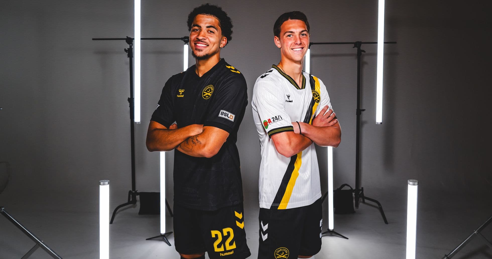 Jugadores de Charleston Battery en uniforme Jugadores de Charleston Battery en uniforme