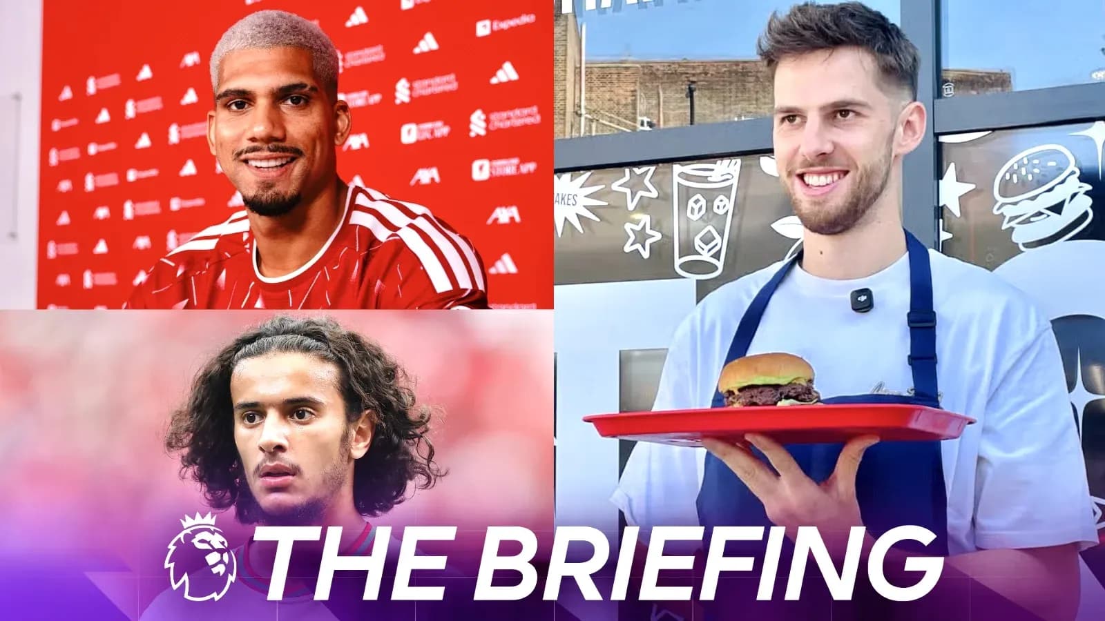 Tres futbolistas en evento promocional de Premier League Tres futbolistas en evento promocional de Premier League