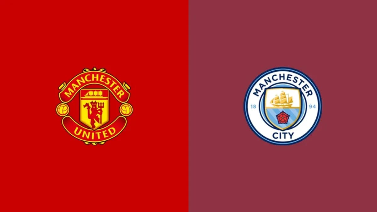 Logos de Manchester United y Manchester City Logos de Manchester United y Manchester City