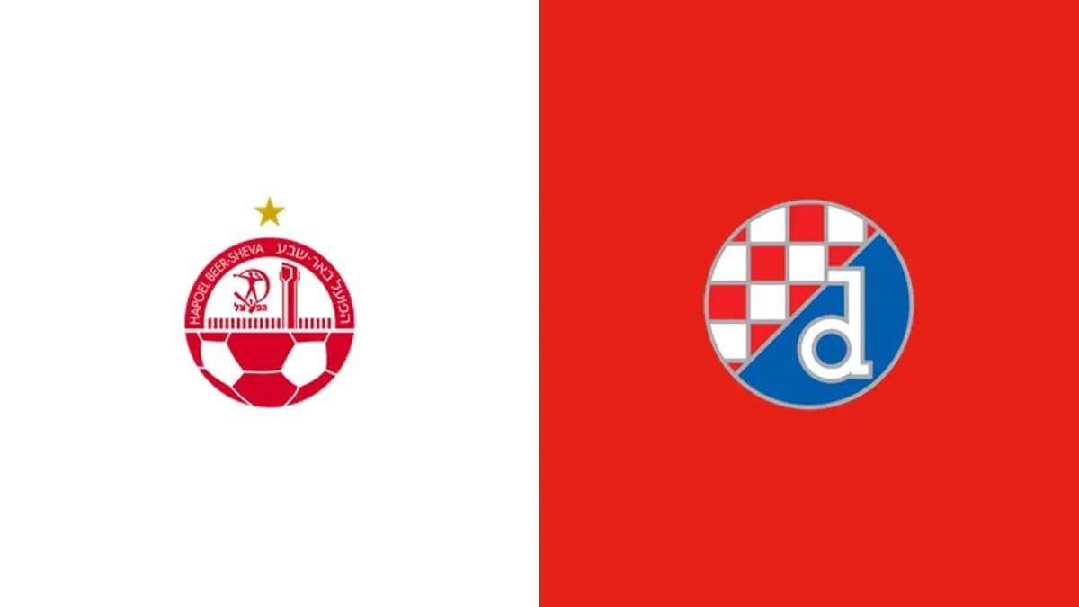 Logos de Hapoel Be'er Sheva y Dinamo Zagreb Logos de Hapoel Be'er Sheva y Dinamo Zagreb