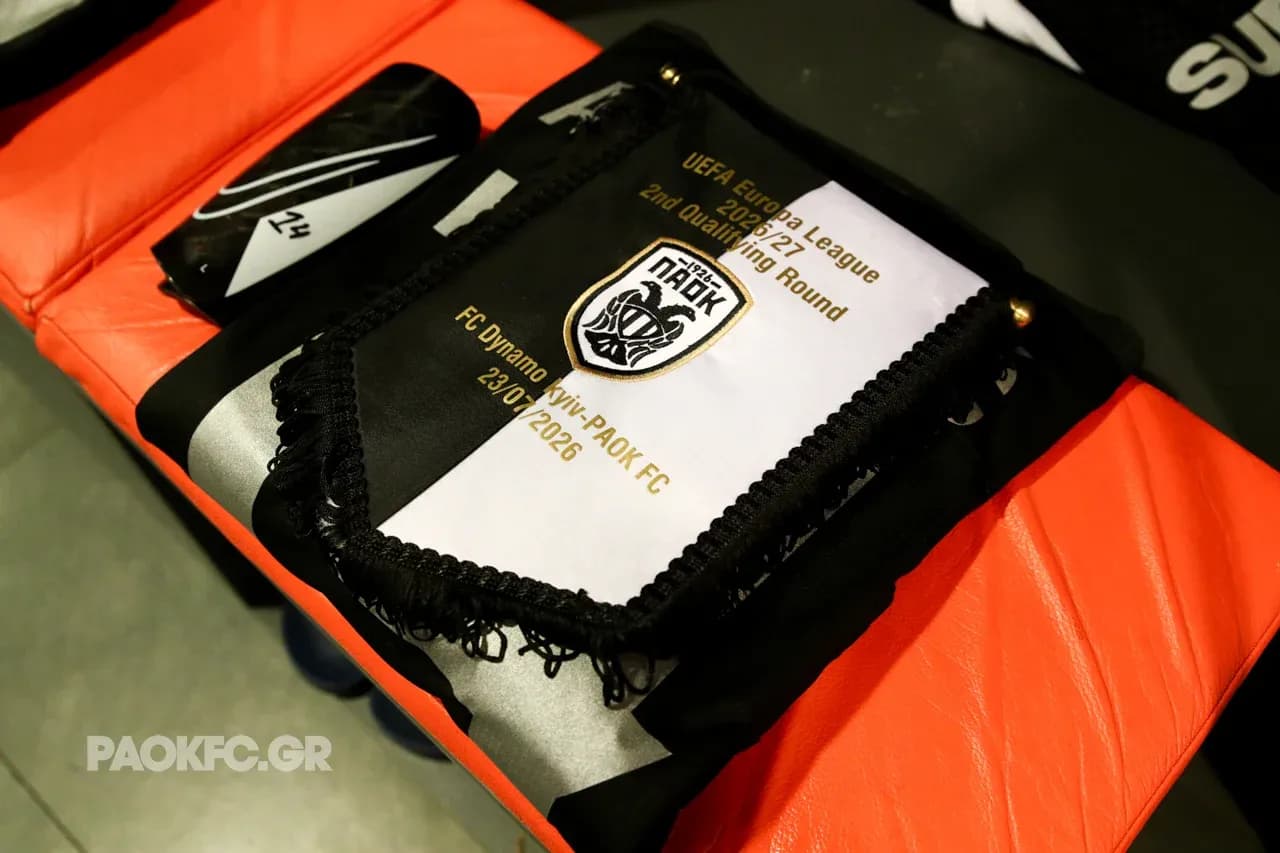 Pancarta del partido PAOK vs Dynamo Kyiv Pancarta del partido PAOK vs Dynamo Kyiv