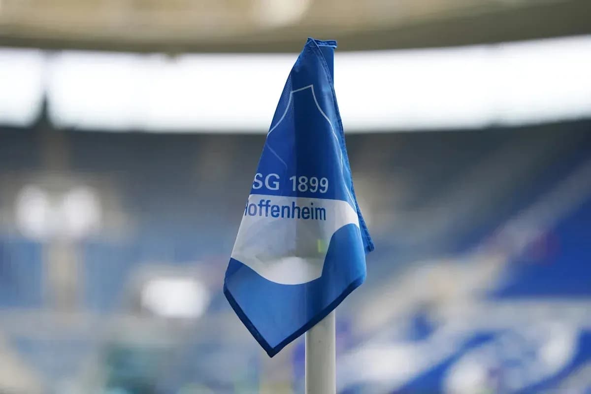 Esquina con bandera del TSG 1899 Hoffenheim Esquina con bandera del TSG 1899 Hoffenheim