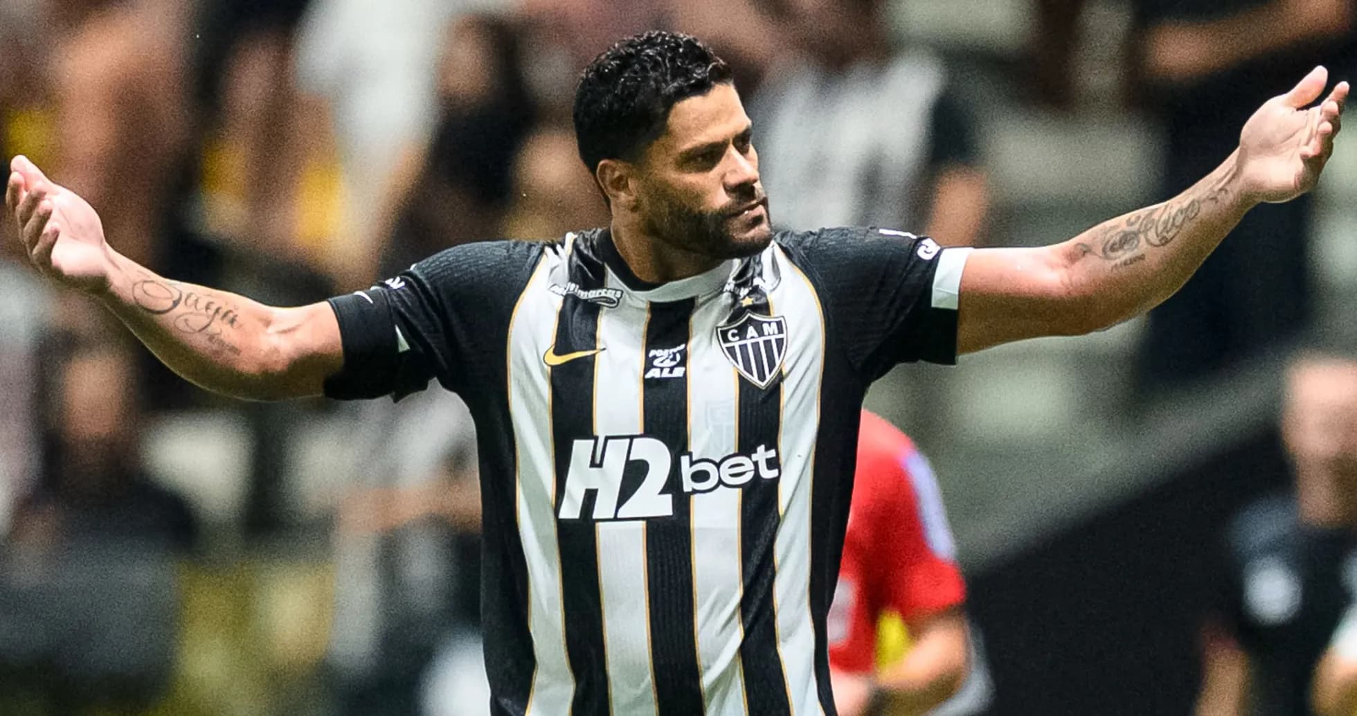 Jugador de Atletico-MG celebrando un gol Jugador de Atletico-MG celebrando un gol