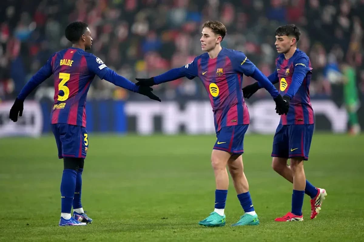 Jugadores del FC Barcelona celebrando un buen momento Jugadores del FC Barcelona celebrando un buen momento