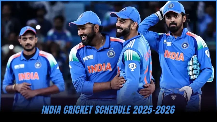 Calendario del Equipo de Cricket de India 2025-26: Partidos, Series y Fechas Clave Calendario del Equipo de Cricket de India 2025-26: Partidos, Series y Fechas Clave